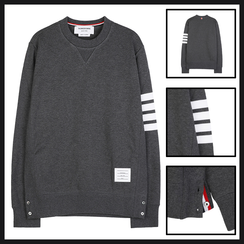 ★送料関税込★THOM BROWNE 4BAR クルーネック スウェットシャツ