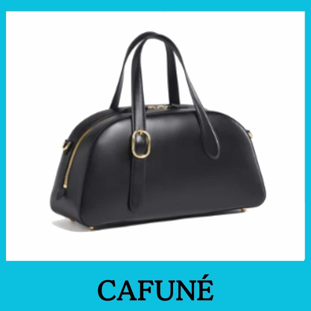 ★CAFUNE★Asra Boston Bag - Black