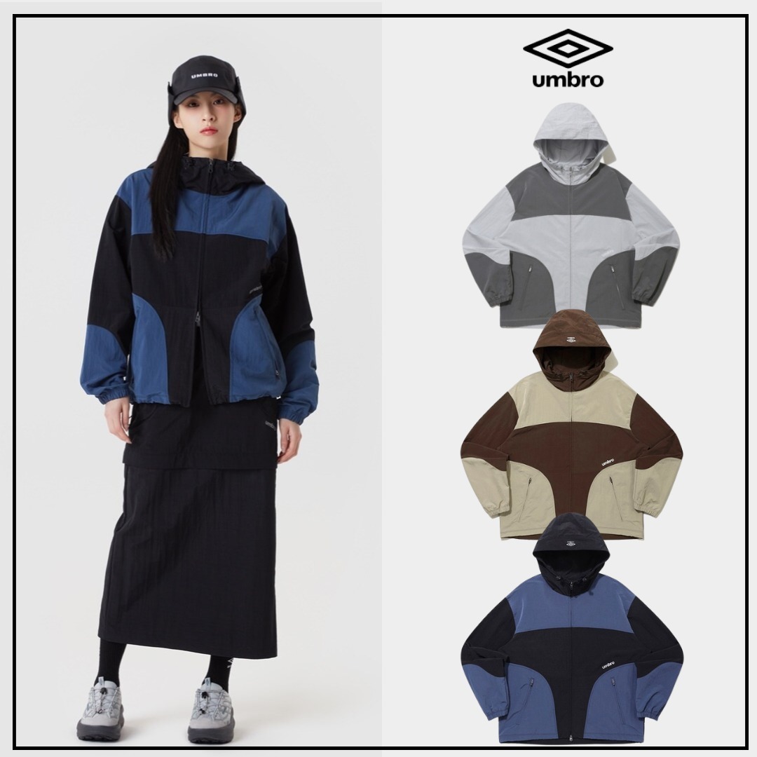 韓国*UMBRO■新作*ユニセックス Hood Windbreaker