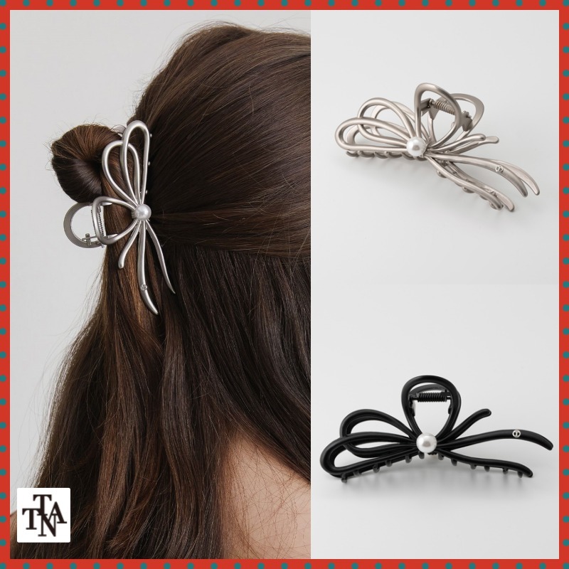 ヘアアクセサリー TATIANA Pearl Ballerina Ribbon Hair Crow Clip HB2262
