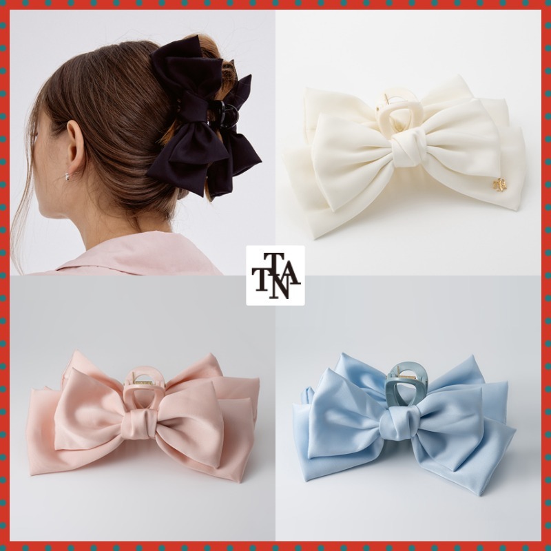 ヘアアクセサリー TATIANA Classy Silky Ribbon Hair clip HB2206
