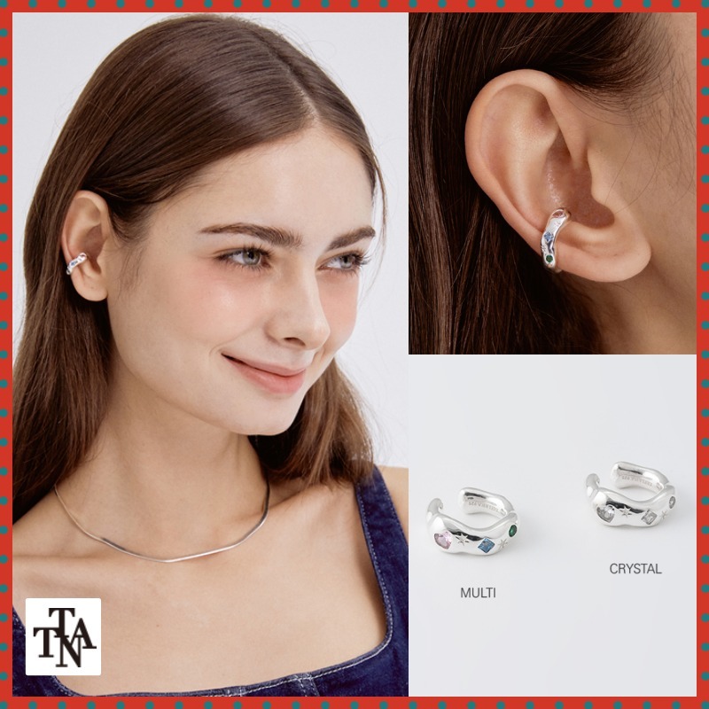 イヤリング TATIANA SILVER925 Rough Heart Cubic Earcuff EC1933
