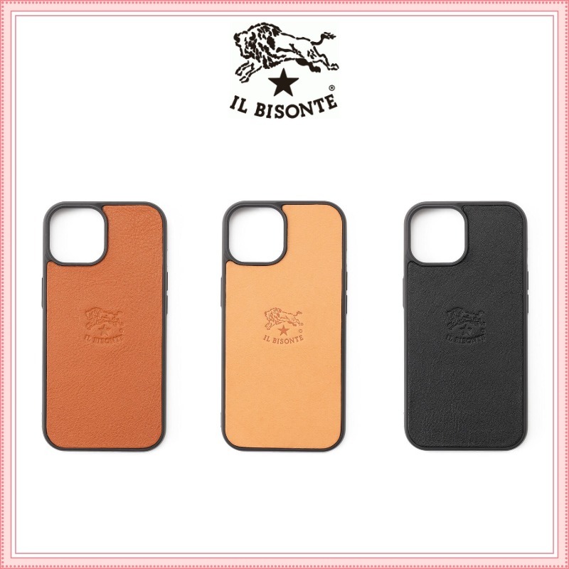 大人気!! IL BISONTE 【iPhone 15】 レザーソフトケース