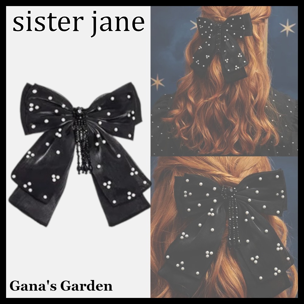 国内発送【sister jane】 Invitation ヘアリボンパールクリップ