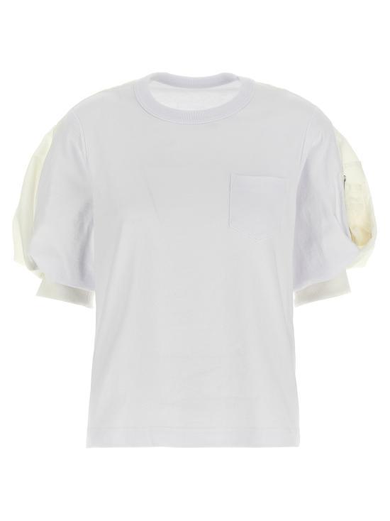 Tシャツ・カットソー SACAI Women Tops SCW239104 White