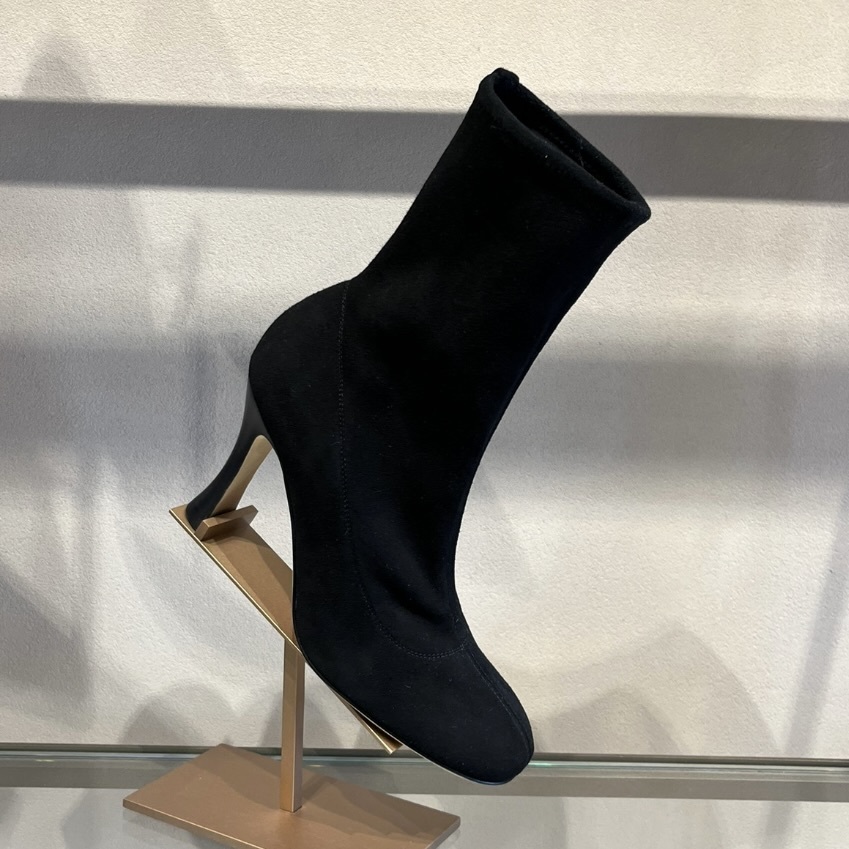 直営店☆SergioRossi☆ Sr Tara ストレッチ ヒールブーティ/90mm