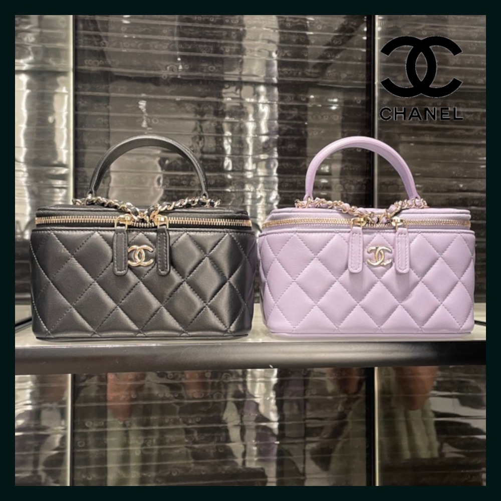 【人気ヴァニティバッグ♪】CHANEL トップハンドル マトラッセ
