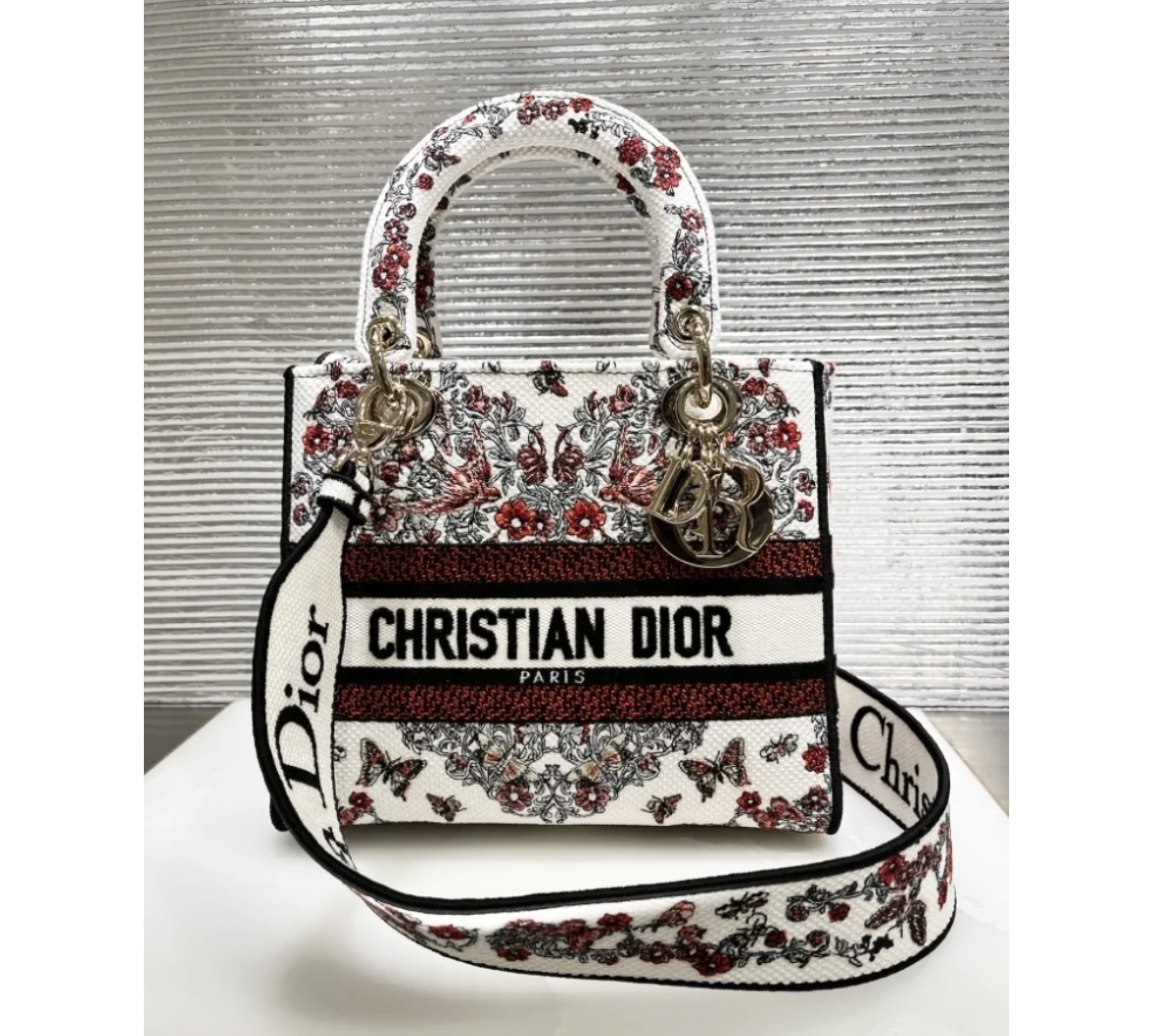 【気品溢れる♪】DIOR★Dioramour Lady D-Lite バッグミディアム