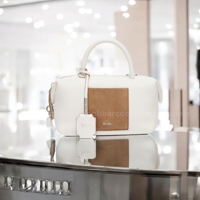 ☆MaxMara☆ カーフレザーダブルハンドルバッグ HOLDALLSPOCKET