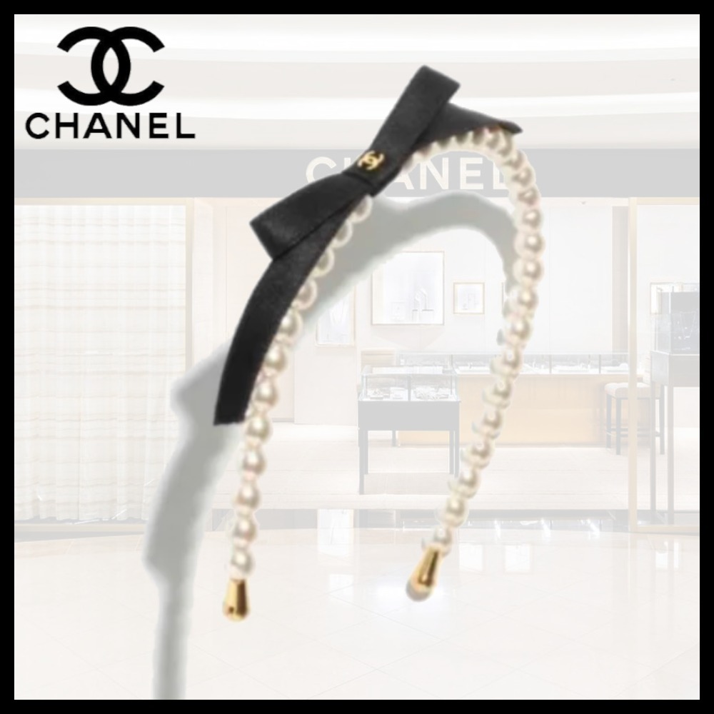 【上品さを引き立てる♪】CHANEL カチューシャ ヘアバンド
