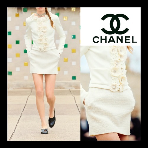 ★上品エレガント★CHANEL スカート 透け感がお洒落エレガント♪】CHANEL☆スカート