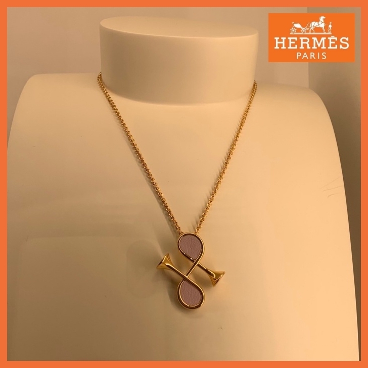 【ユニーク】HERMES コール H ペンダント
