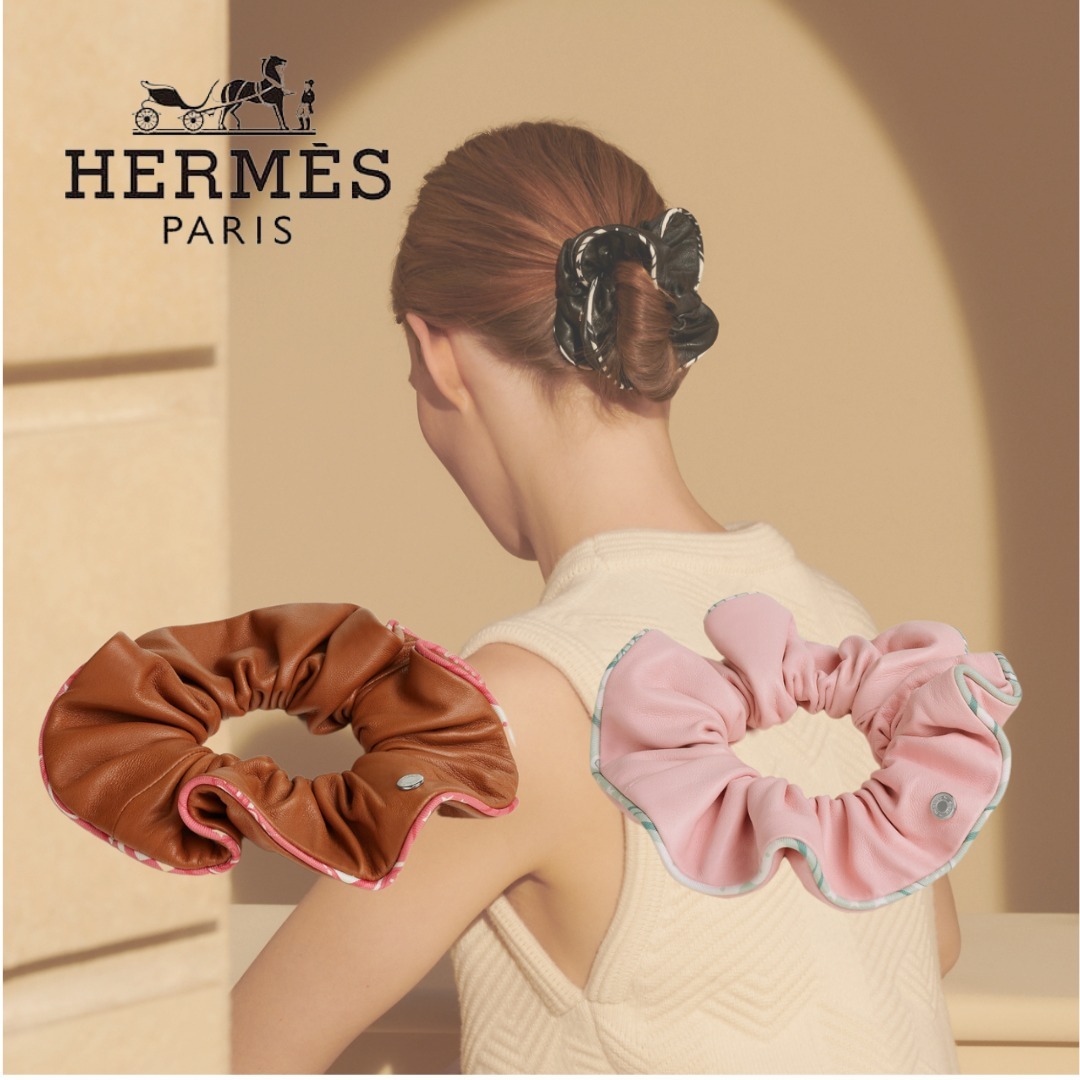 【大人可愛い♪】HERMES クラウディアシュシュ