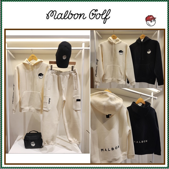 【MALBON GOLF】 Men's Malbon Essential Hoodie MTM ■MAN
