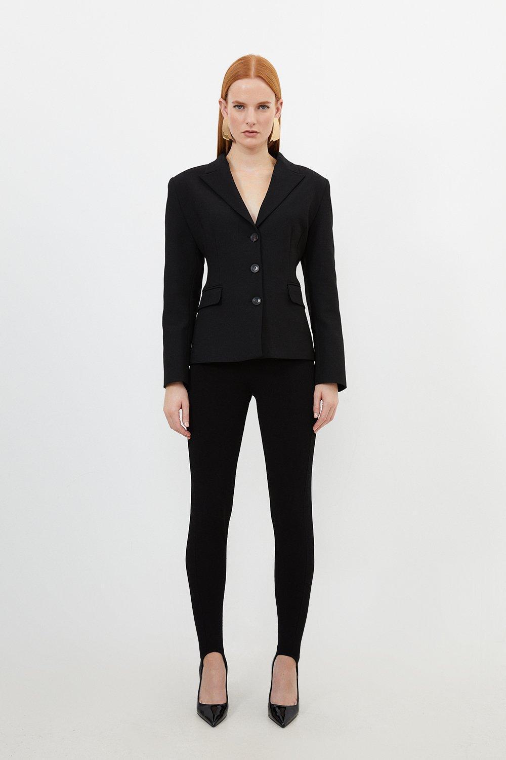 日本未入荷★Karen Millen 襟付きレーステーラードジャケット レーステーラードジャケット【WHITE】 | Mr.Creape
