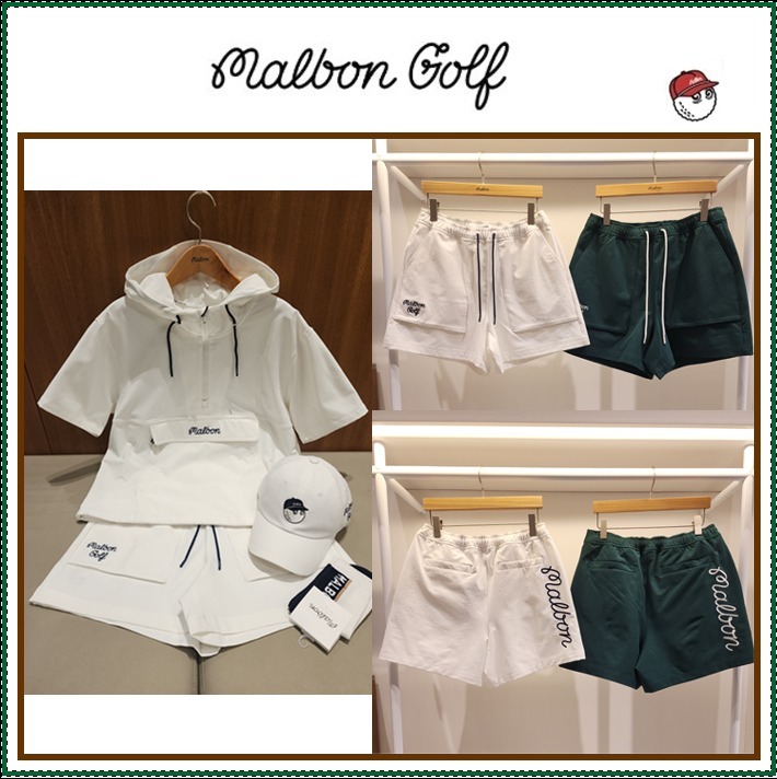 【MALBON GOLF】 Women's Travel Woven Half Pants ■WOMAN