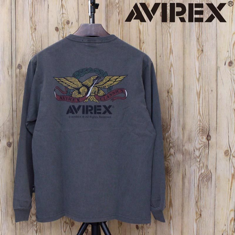 AVIREX アヴィレックス ヴィンテージ ラベル 長袖Tシャツ