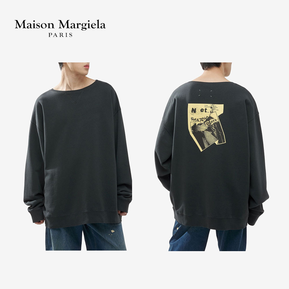 スウェット・トレーナー [MAISON MARGIELA] back-printed sweatshirt