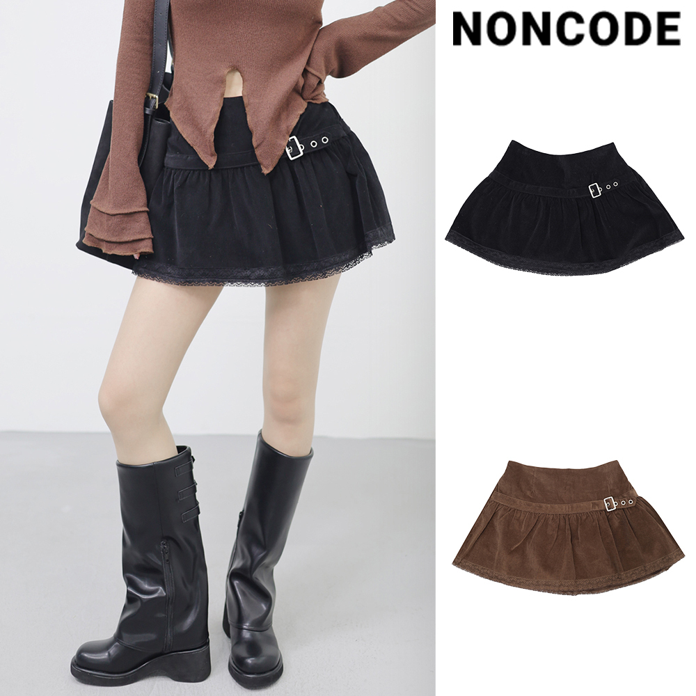 【NONCODE】Enr Corduroy Lace Skirt