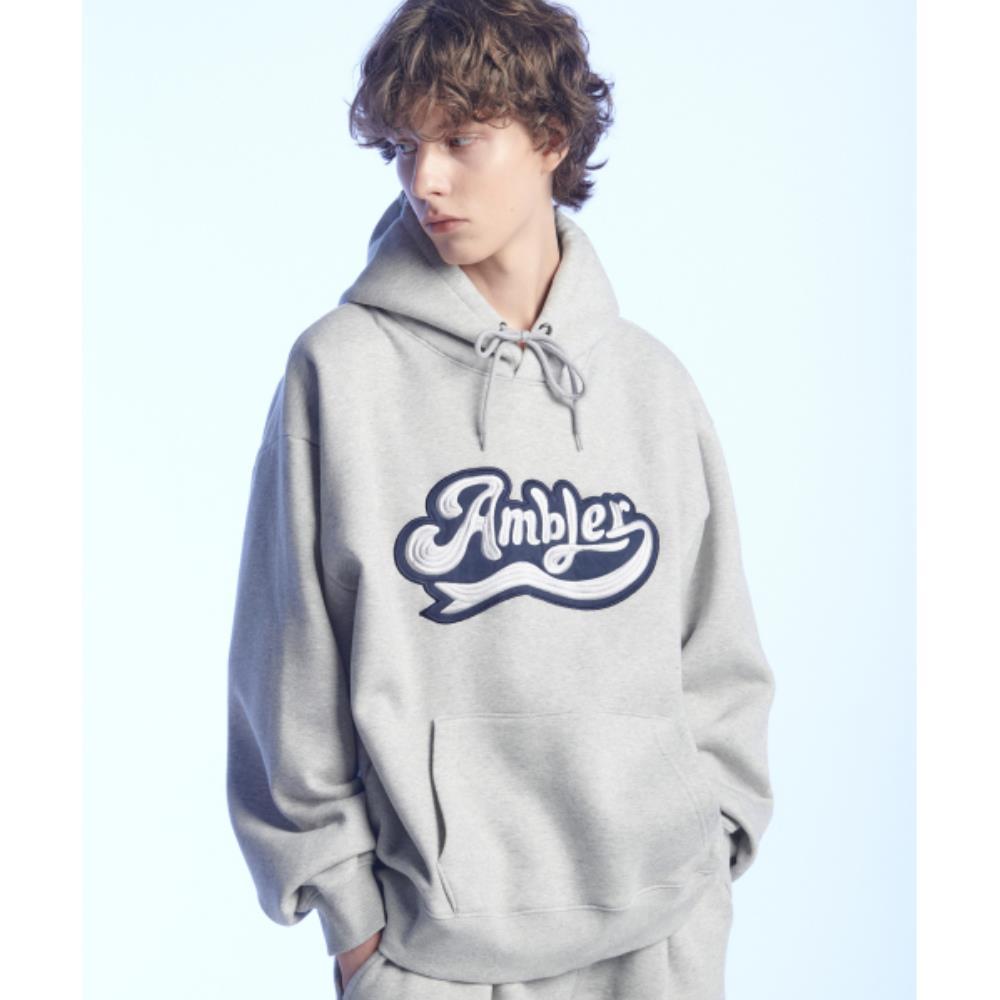 Tシャツ・カットソー +AMBLER+ BIG AMBLER Unisex Hooded Sweatshirt Melange AHP1112