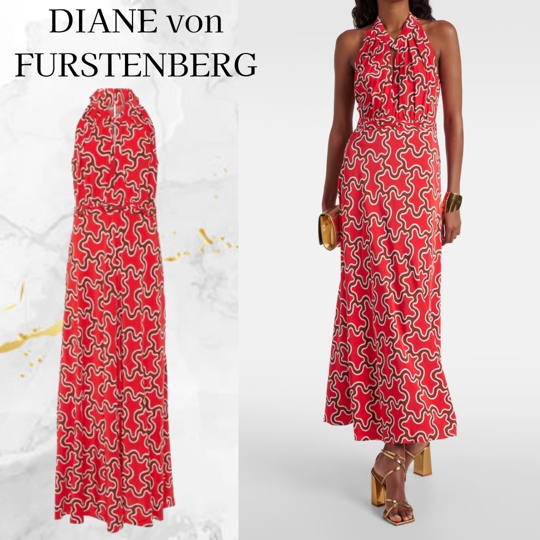 DIANE von FURSTENBERG☆ニック ホルターネック ミディドレス