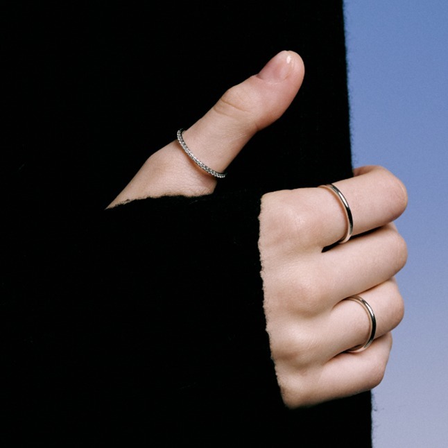 指輪・リング Numbering Simple Stackable Ring #3400 5BNY052 Numbering Simple Stackable Ring #3400 5BNY052 (Numbering
