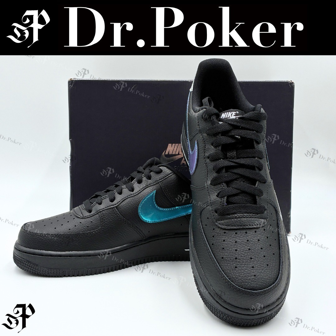 【Nike】エアフォース１ ロー ブラック ブルー ライトニング