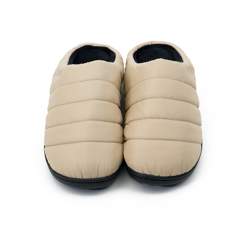 サンダル・ミュール SUBU Down brushed cold weather padded slippers beige SUBU BE