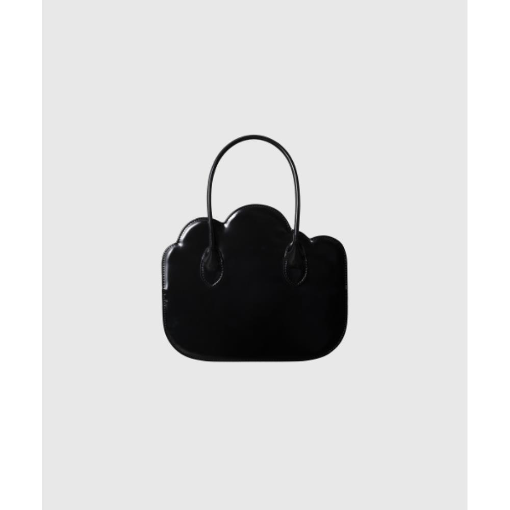 トートバッグ +NIEEH+ CLOUD BAGPATENT BLACK NH-AB3-24-003-W-PB