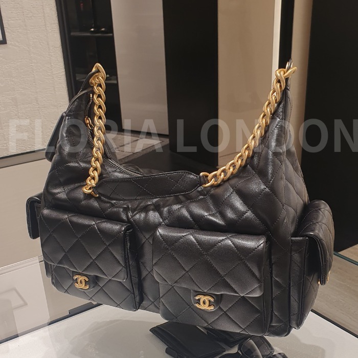 【最新作/2025年ココビーチ♪】CHANEL ラージ ホーボーバッグ 2025年新作・大容量バッグ】CHANEL ラージホーボーバッグ