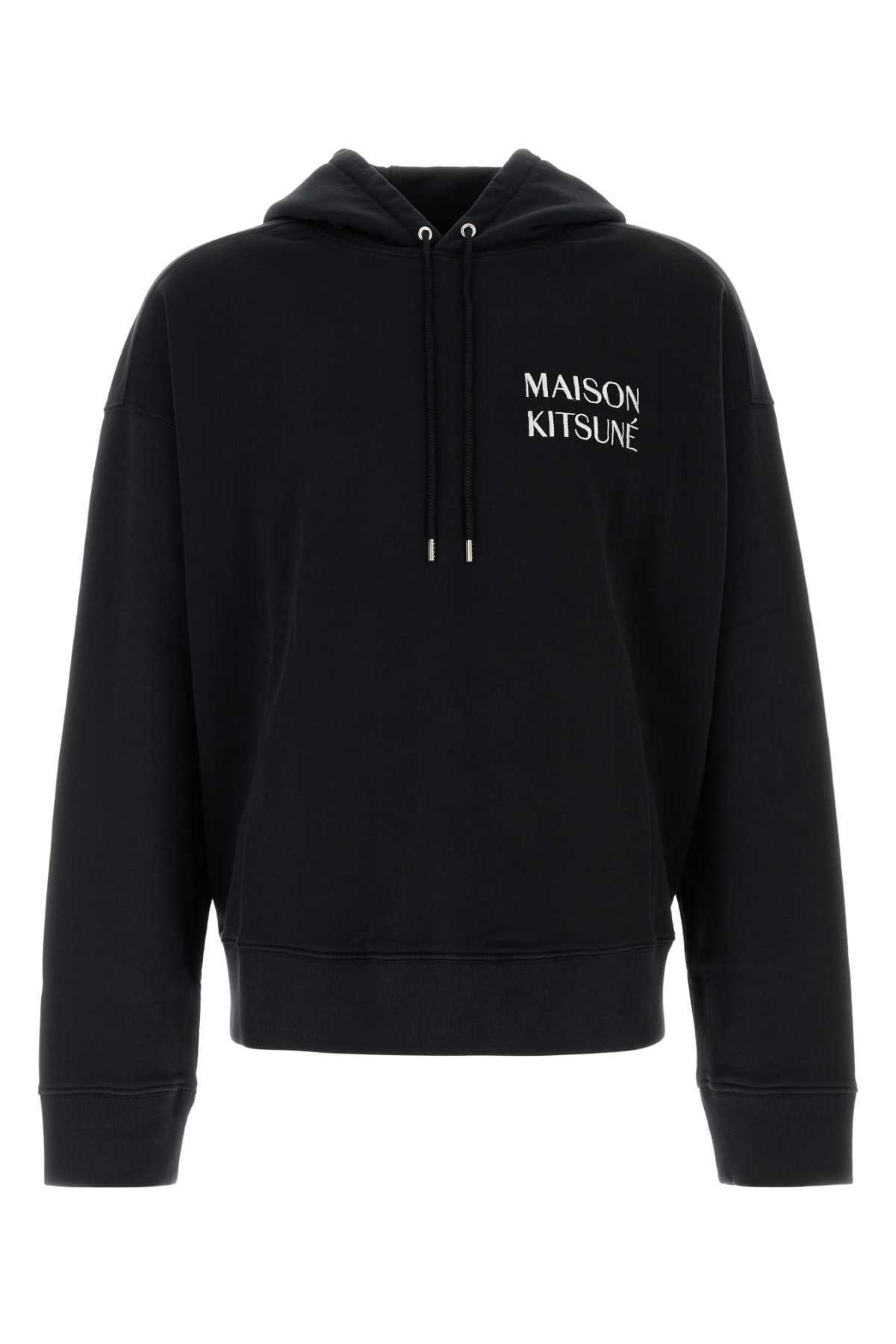 【送料&関税込】Maison KitsunAC Black Cotton Sweatshirt
