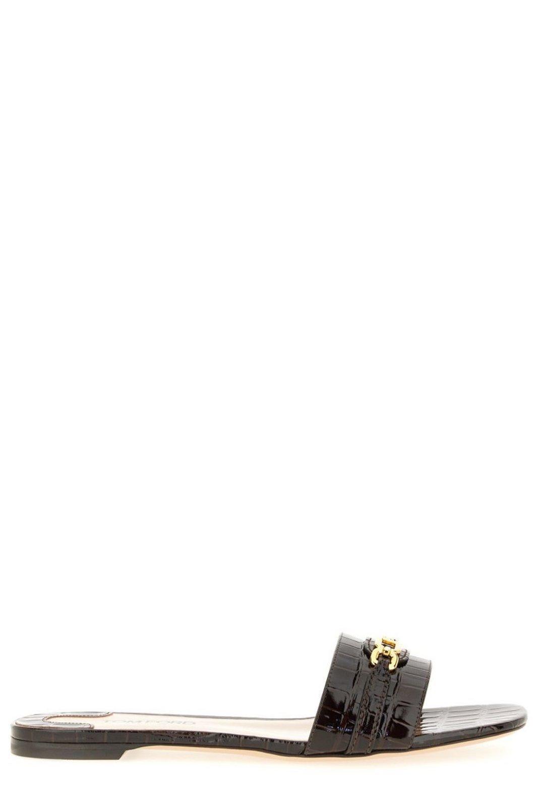 【送料&関税込】Tom Ford Embossed Flat Sandals