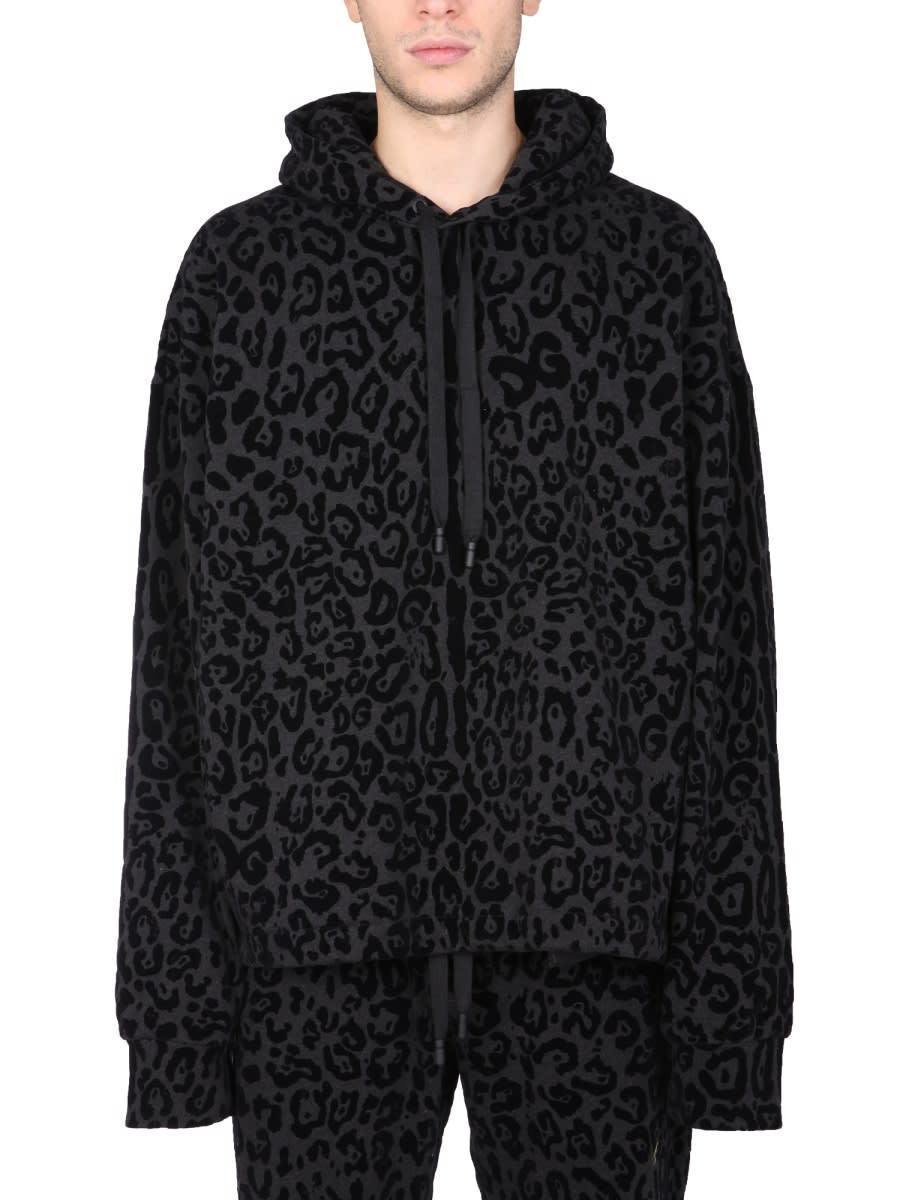 【送料&関税込】Dolce & Gabbana Sweatshirt With Leopard