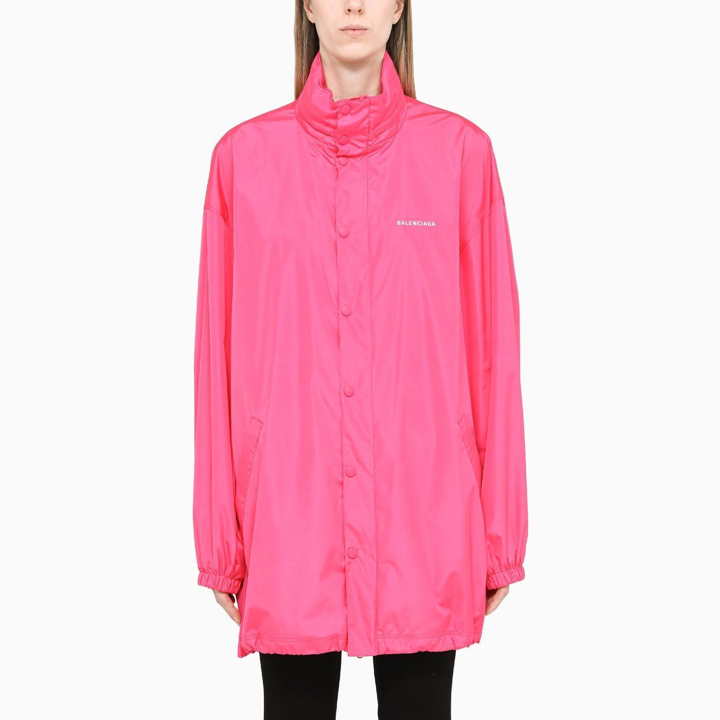 【送料&関税込】Balenciaga Fluo Pink Polyester Oversize Rain