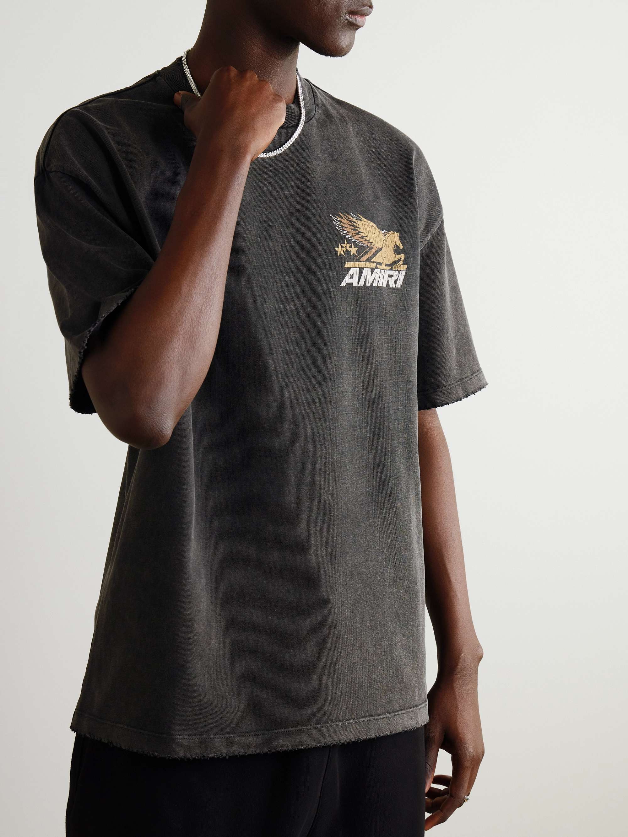 《ヴィンテージ加工が魅力的》【AMIRI】 ペガサス Tシャツ
