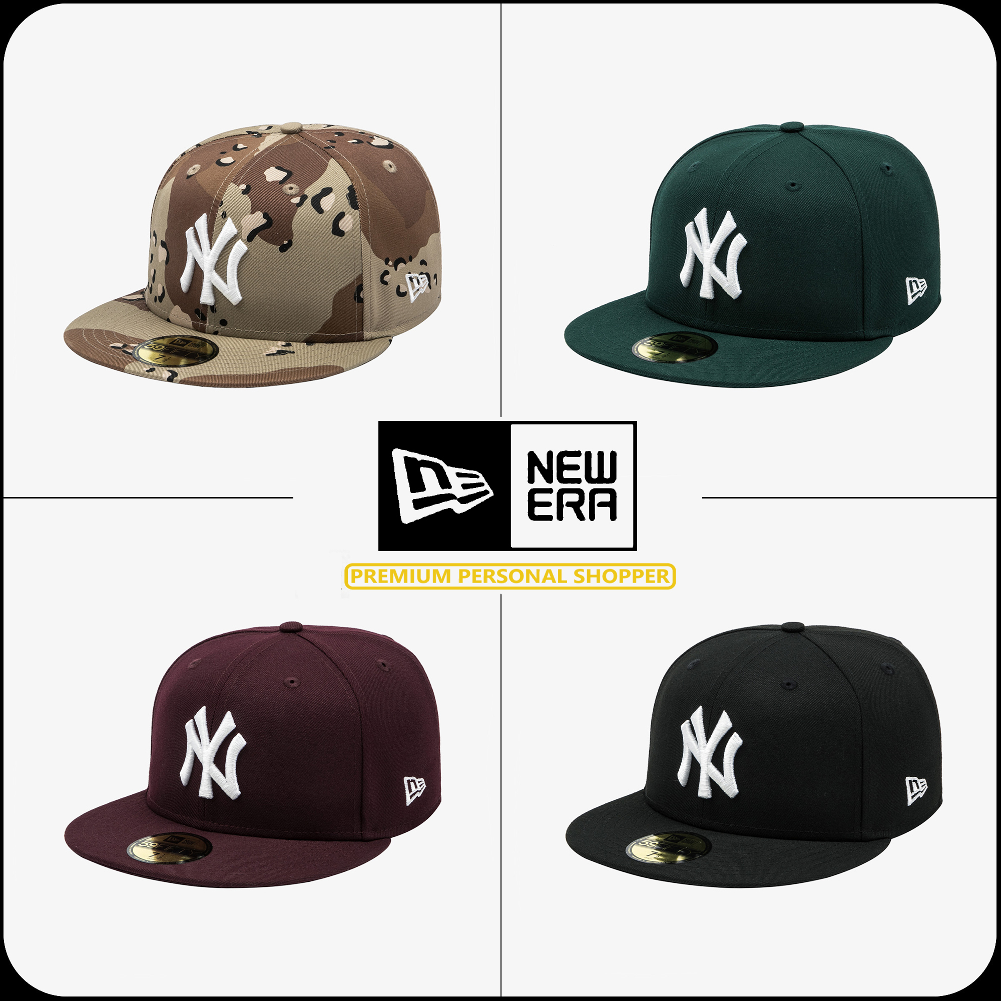 [New Era]★25SS★韓国人気★59FIFTY MLB NY BASIC SIZE CAP