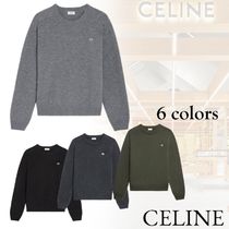 CELINE セリーヌ トリオンフ ロゴ シンプルクルーネックセーター