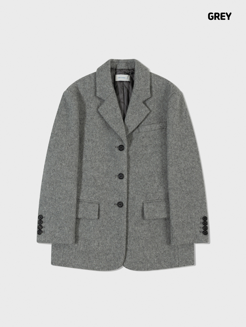 LOW CLASSIC] FINE ALPACA WOOL BLAZER COAT ☆大人気☆ (LOW