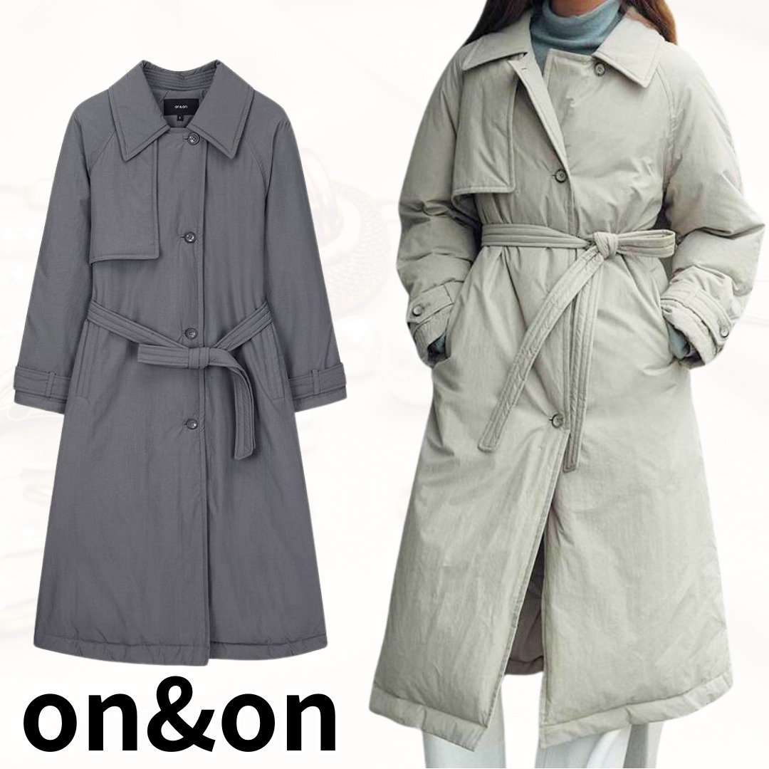 【on&on】韓国発！ Trench Long Goose Down  全２色