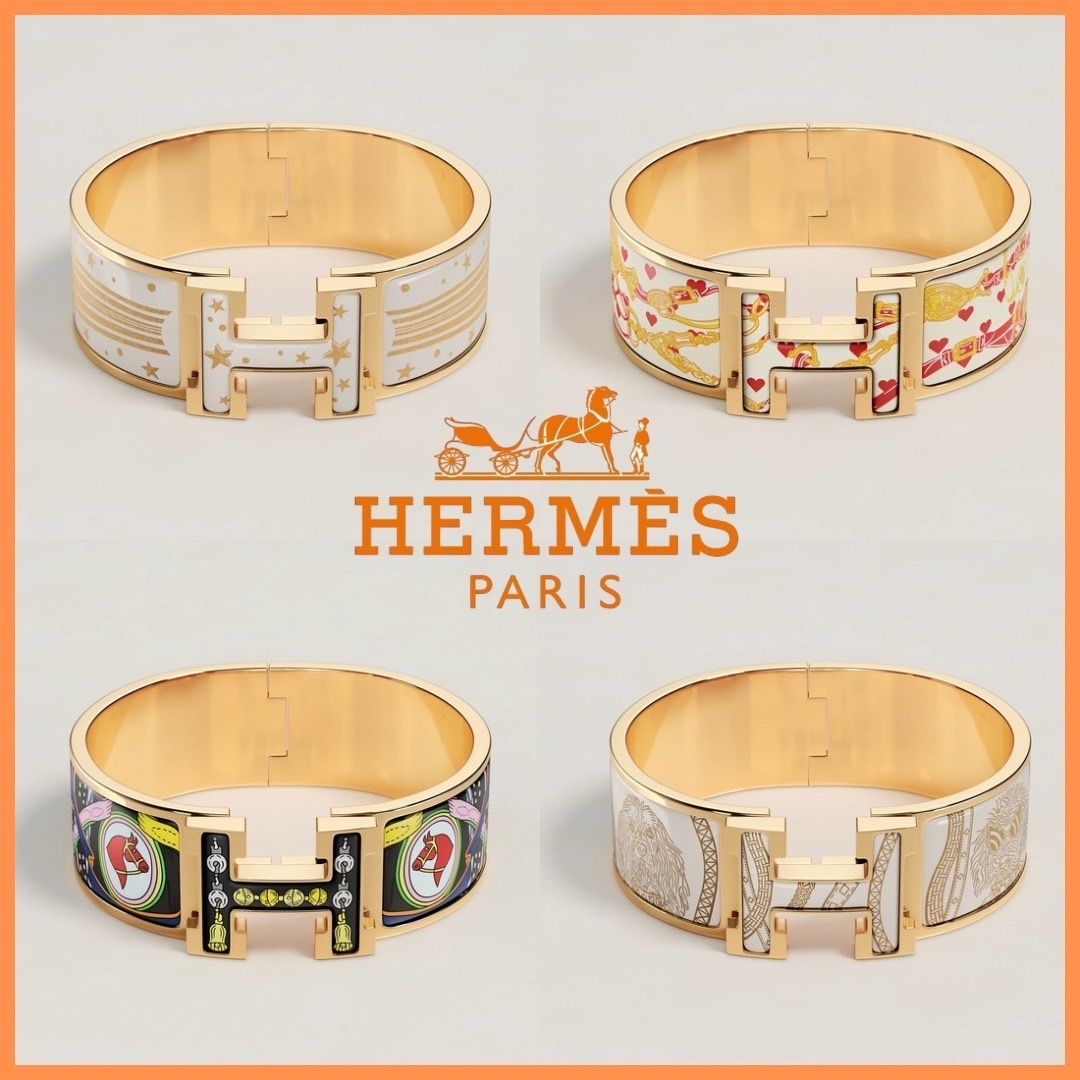 目を惹くデザイン♪【HERMES】ブーケ セリエ ブレスレット
