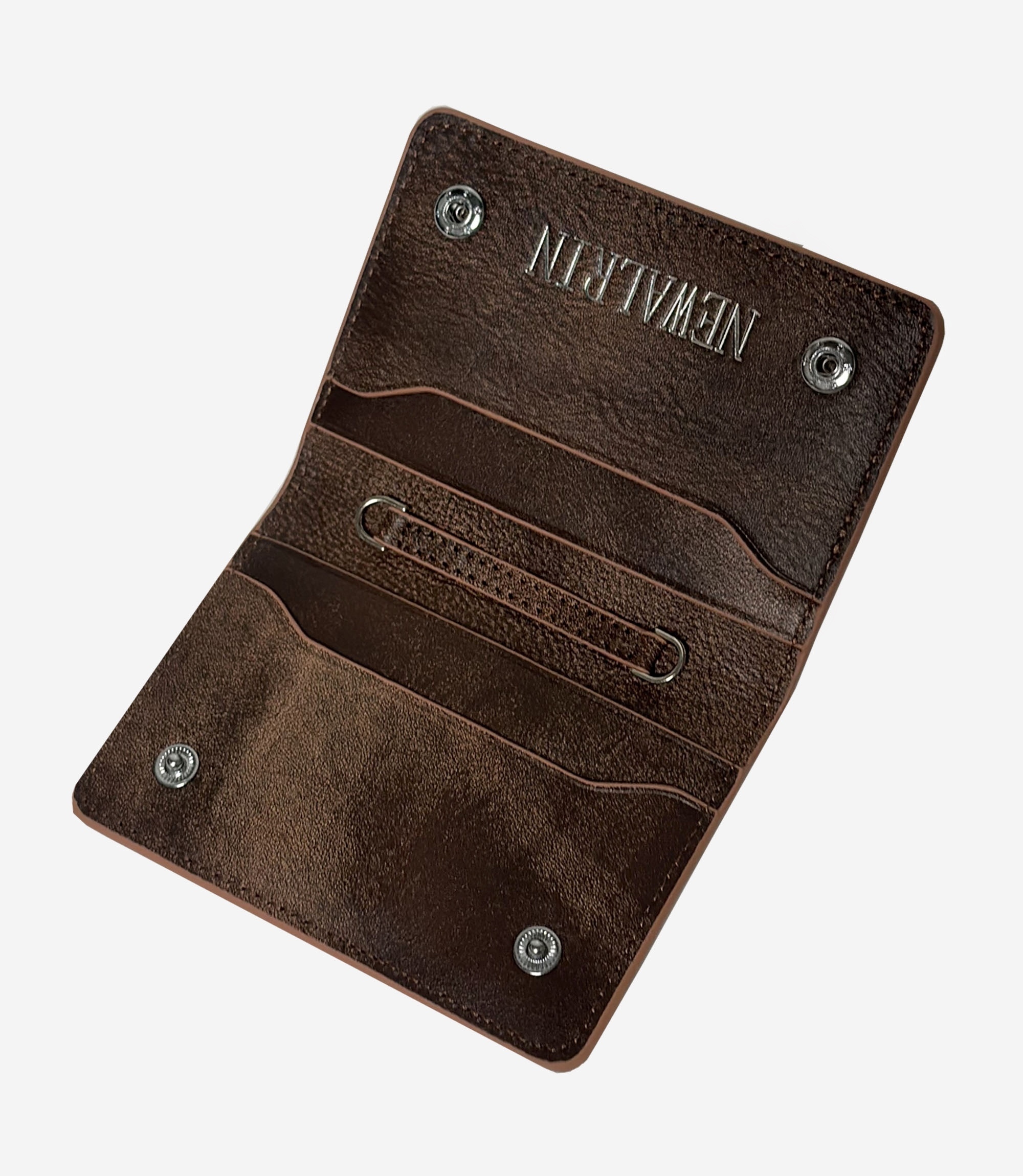 折りたたみ財布 \"N\" Leather Wallet chain Bag