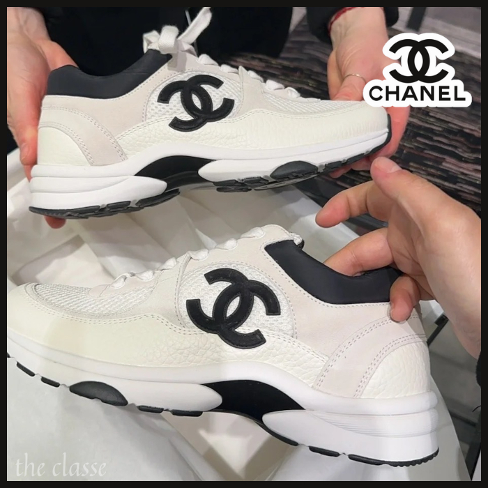 【カジュアルにかっこよく♪】CHANEL スニーカー CCロゴ