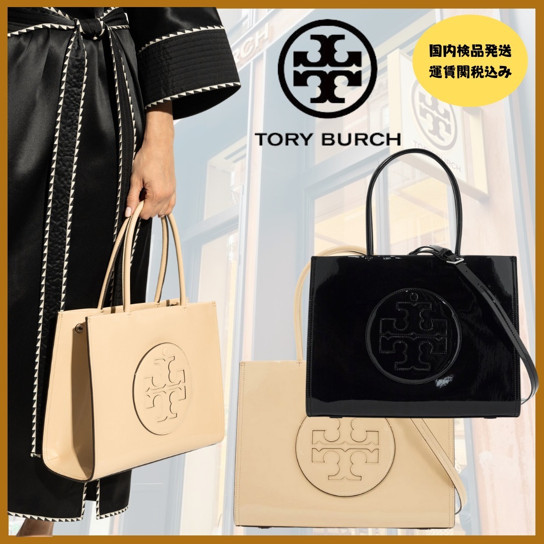 新着！【Tory Burch】エラ エンボス スモール ショッパーバッグ