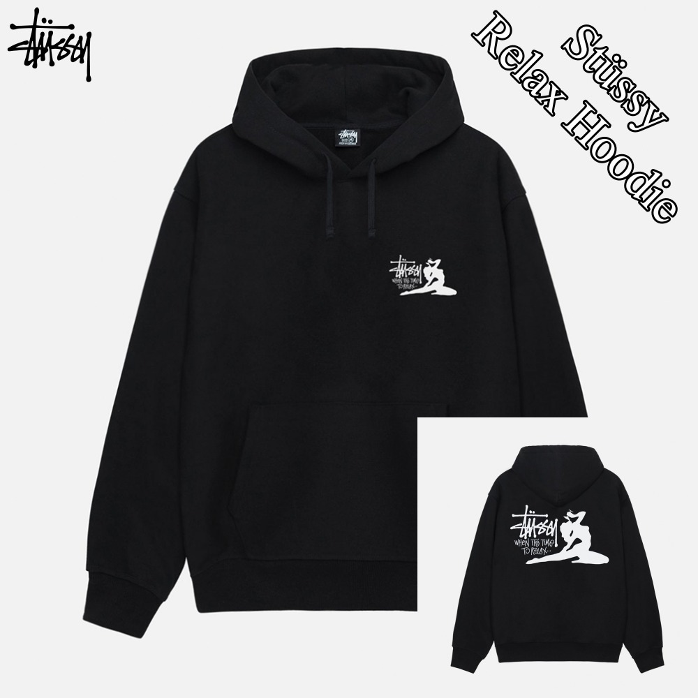 『Stussy』Relax Hoodie★Black★24FW★