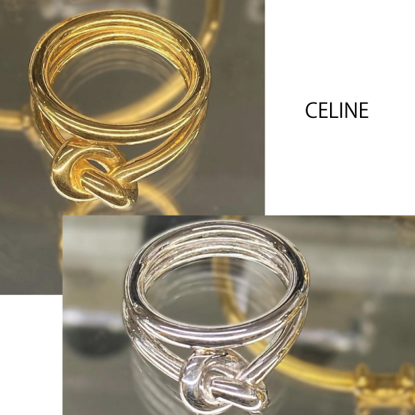【CELINE】Knot Double Ring ノット ダブル リング