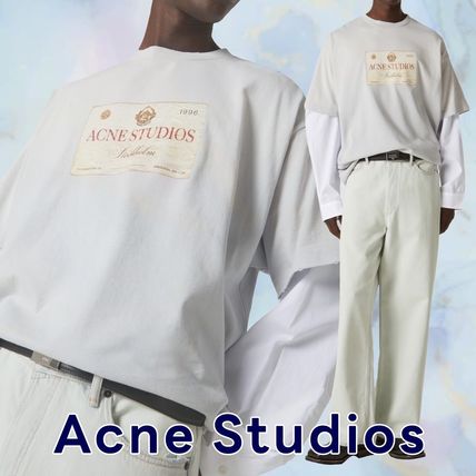 【関税込み】Acne Studios オレンジ プリント 長袖Tシャツ Acne Studios - Acne Studios オレンジ Tシャツの通販 by