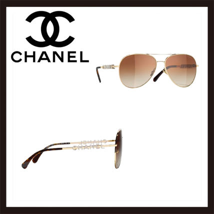 ゴールド（金色）系 CHANEL(シャネル) サングラス(レディース