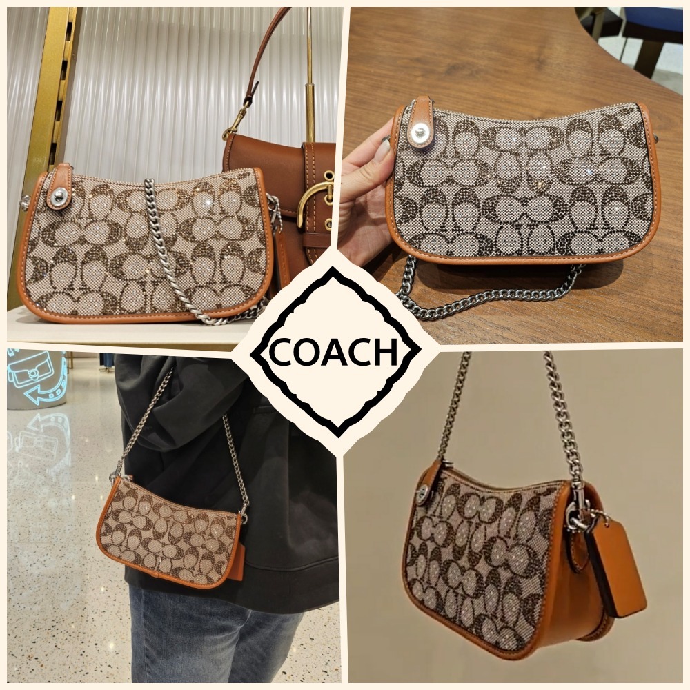 【COACH】 スウィンガー 20 インクリスタルシグネチャー