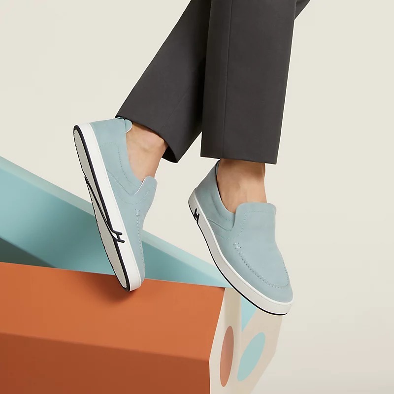 【大人上品はスエード】★HERMES★キディ スニーカー 大人上品はスエード】☆HERMES☆キディ スニーカー Ω スニーカー