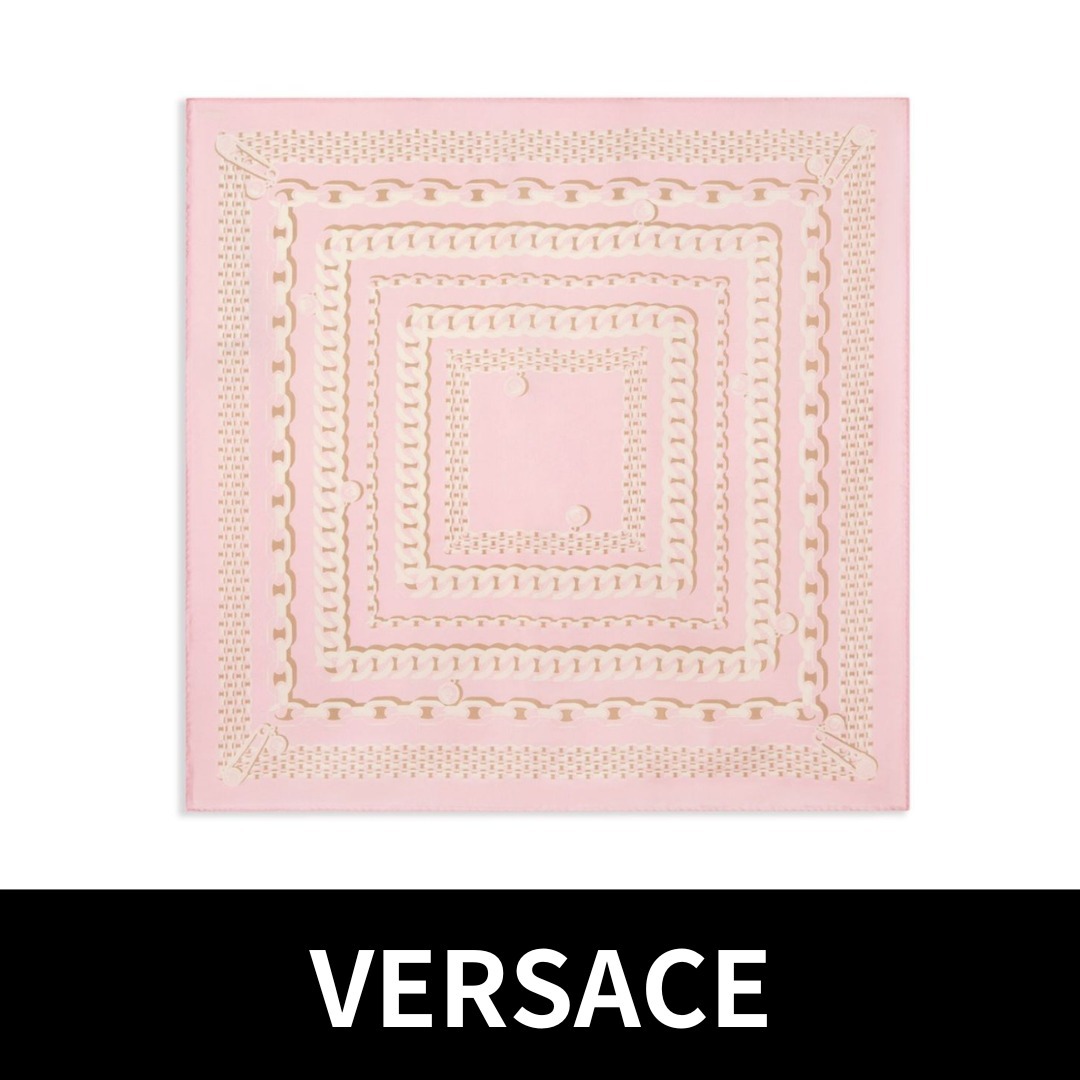 ★VERSACE★大判シルクスカーフ VERSACE TREASURE★送関込み